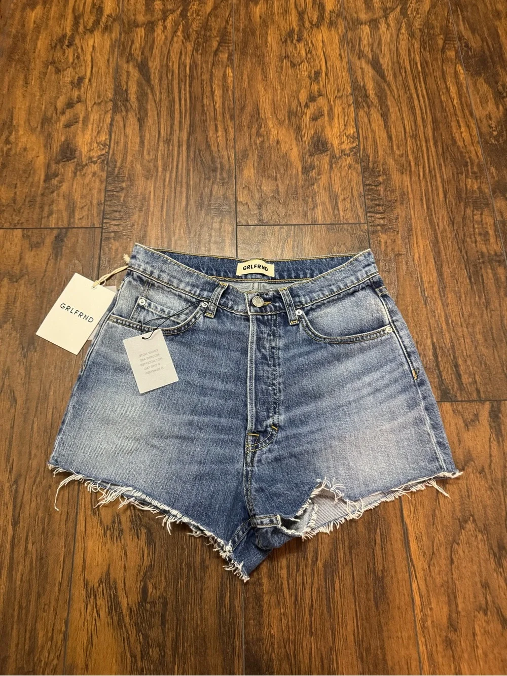 GRLFRND denim shorts